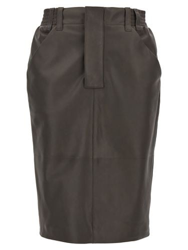 Saint Laurent Leather Skirt - Saint Laurent - Modalova