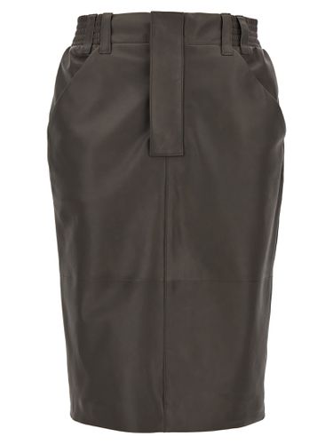 Saint Laurent Leather Skirt - Saint Laurent - Modalova