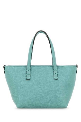 Light Blue Leather Mini Roll Handbag - Fendi - Modalova