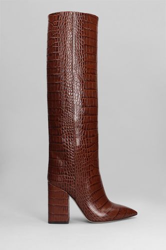 Anja High Heels Boots In Leather - Paris Texas - Modalova