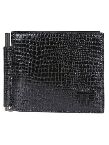 Tom Ford Embossed Bi-fold Wallet - Tom Ford - Modalova