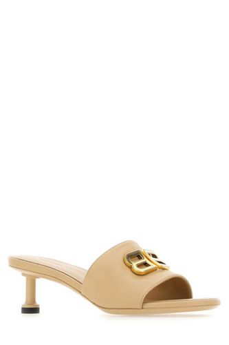 Bb Logo Plaque Heeled Mules - Balenciaga - Modalova