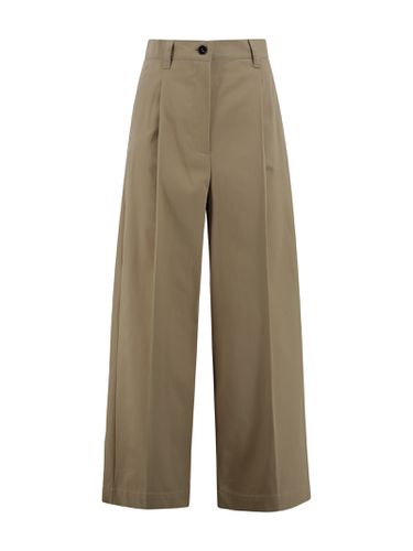 Wide Cotton Gabardine Pants - Weekend Max Mara - Modalova