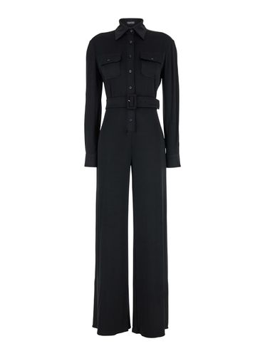 Viscose Satin Stretch Jersey Jumpsuit - Tom Ford - Modalova