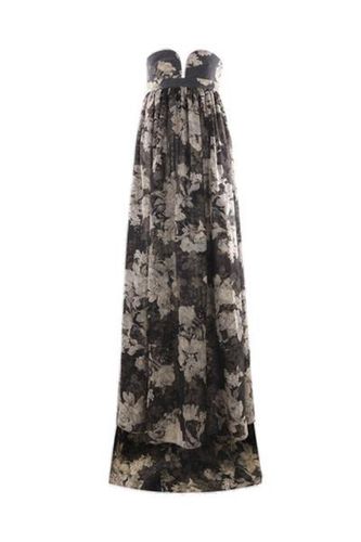 Floral Printed Strapless Dress - Max Mara - Modalova