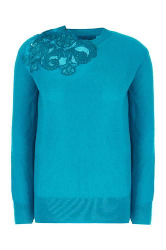 Fluo Light Blue Cashmere Sweater - Ermanno Scervino - Modalova