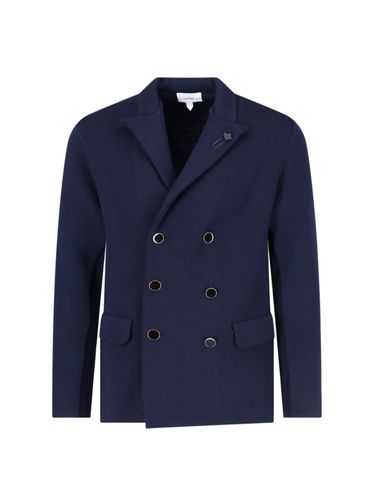 Lardini Double-breasted Knit Blazer - Lardini - Modalova