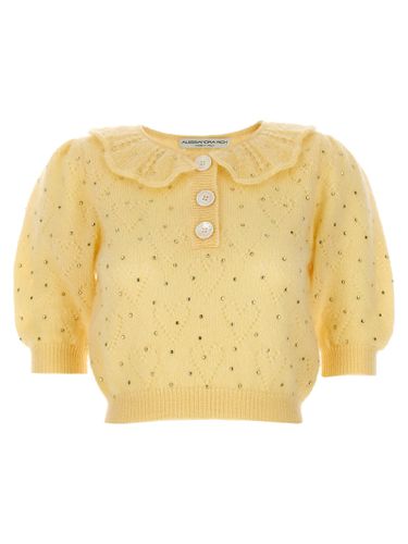 Alessandra Rich Rhinestone Sweater - Alessandra Rich - Modalova