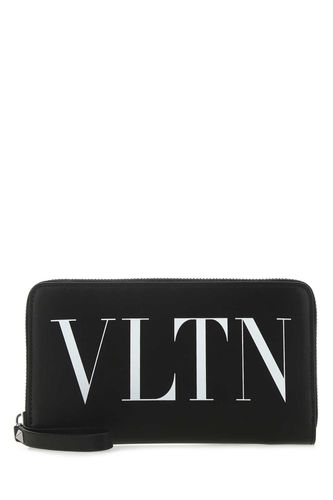 Black Leather Vltn Wallet - Valentino Garavani - Modalova