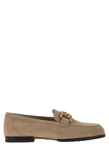 Moccasin In Nubuck With Metal Chain - Tod's - Modalova