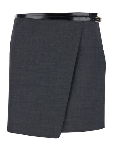 Wrap Mini-skirt In Wool Blend Woman - Philosophy di Lorenzo Serafini - Modalova