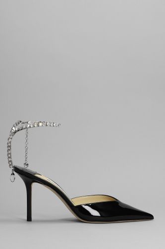 Saeda 85 Pumps In Black Patent Leather - Jimmy Choo - Modalova