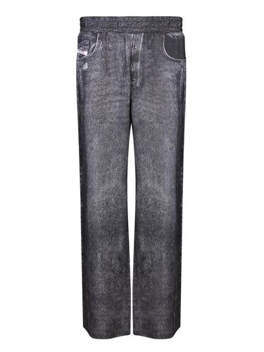 P-alston Denim-printed Straight-leg Track Pants - Diesel - Modalova