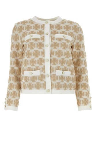 Embroidered Polyester Blend Cardigan - Tory Burch - Modalova