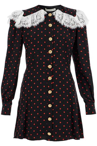 Silk Polka Dot Mini Dress - Alessandra Rich - Modalova