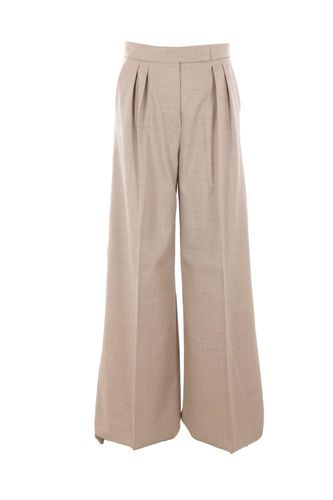 Button Detailed Wide Leg Trousers - Max Mara - Modalova