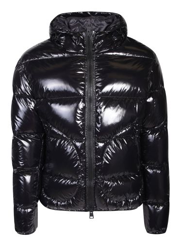 Herno Black Gloss Bomber Jacket - Herno - Modalova