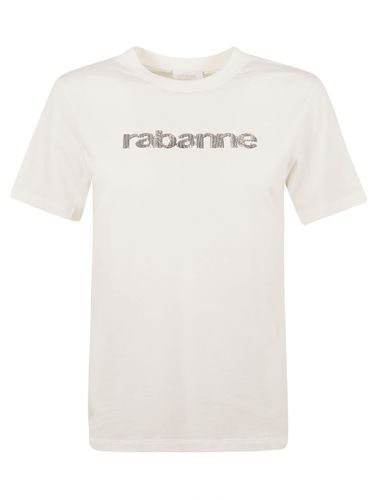 Embellished Logo Regular T-shirt - Paco Rabanne - Modalova