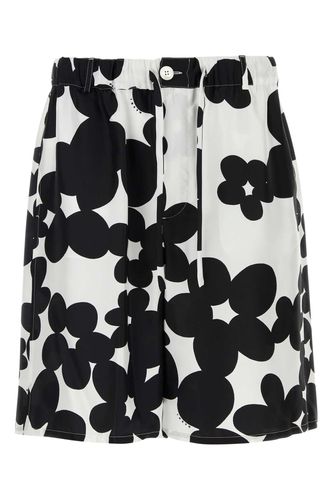 Marni Printed Silk Bermuda Shorts - Marni - Modalova