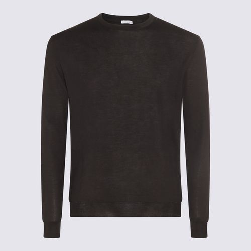 Malo Black Cotton Jumper - Malo - Modalova