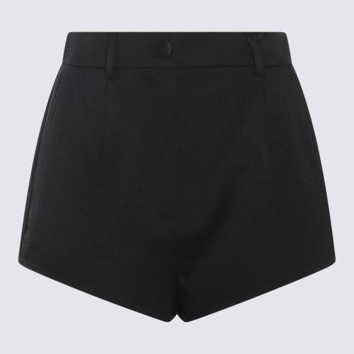 Dolce & Gabbana Black Wool Shorts - Dolce & Gabbana - Modalova