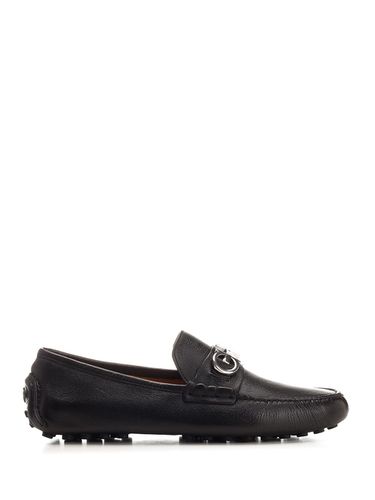 Leather Driver Loafers - Ferragamo - Modalova