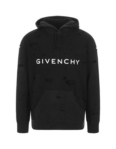 Hoodie With Delavé Destroyed Effect - Givenchy - Modalova