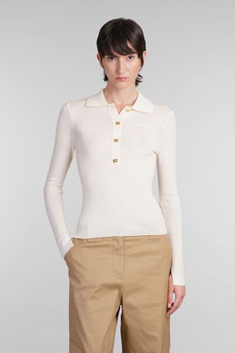 Ganni Polo In Beige Wool - Ganni - Modalova