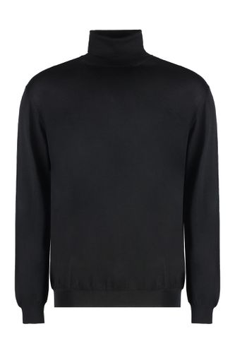 Cashmere Blend Turtleneck Sweater - Malo - Modalova