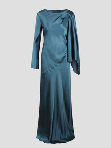 Alberta Ferretti Satin Long Dress - Alberta Ferretti - Modalova