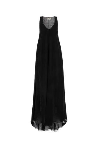 Saint Laurent Black Silk Dress - Saint Laurent - Modalova