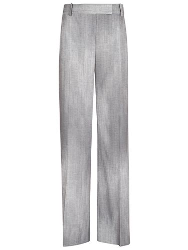 Grey Wide Leg Trousers With Faded Effect - Ermanno Scervino - Modalova