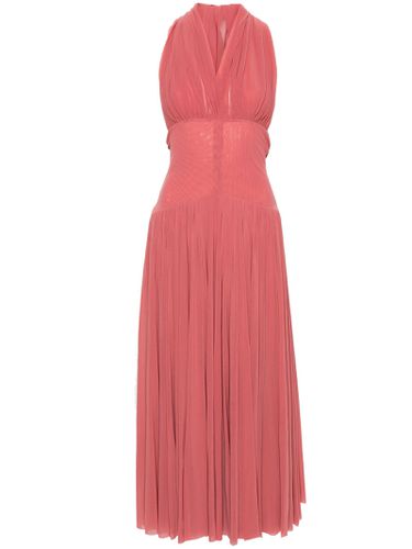 Halterneck Mesh Maxi Dress - Philosophy di Lorenzo Serafini - Modalova