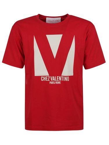 T-shirt Chez Valentino Cotton Jersey - Valentino Garavani - Modalova