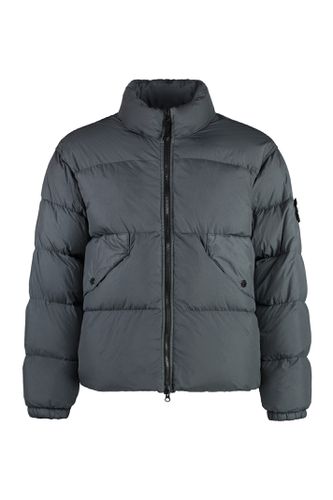 Hooded Techno Fabric Down Jacket - Stone Island - Modalova