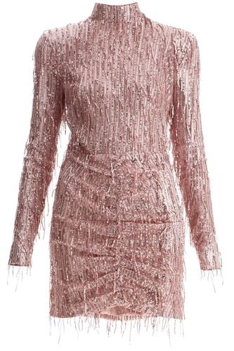 Mini Dress With Sequin Fringe Details - Rotate by Birger Christensen - Modalova