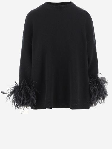 Wool Sweater With Feathers - Valentino - Modalova