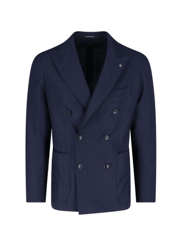 Double-breasted Virgin Wool Jacket - Tagliatore - Modalova