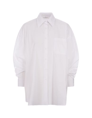 Poplin Over Fit Shirt With Pocket - Ermanno Scervino - Modalova