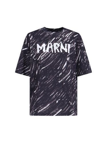 Marni crayon Print T-shirt - Marni - Modalova