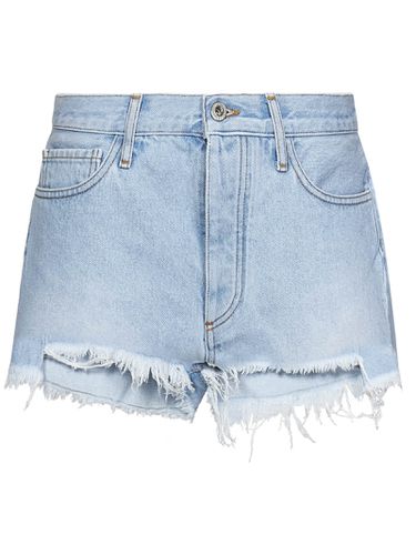 Off-White Denim Shorts - Off-White - Modalova