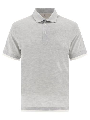 Contrast-trim Short-sleeved Polo Shirt - Brunello Cucinelli - Modalova