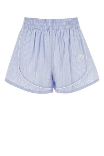 Embroidered Cotton Shorts - T by Alexander Wang - Modalova
