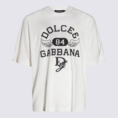 Cotton Logo T-shirt - Dolce & Gabbana - Modalova