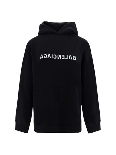 Balenciaga Logo Hooded Sweatshirt - Balenciaga - Modalova