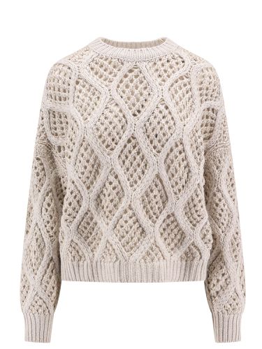 Crochet Knit Jumper - Brunello Cucinelli - Modalova