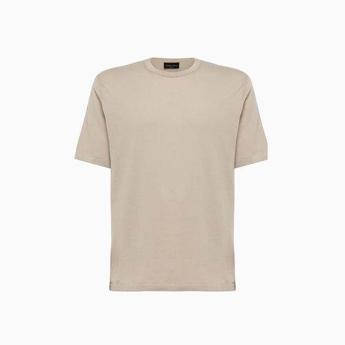 Crew Neck Knit T-shirt - Roberto Collina - Modalova