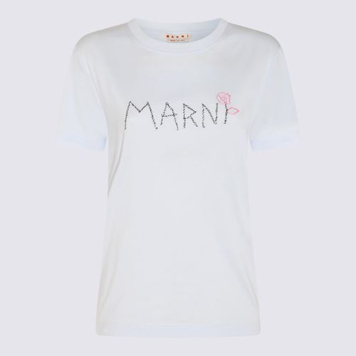 Marni Light Blue Cotton T-shirt - Marni - Modalova