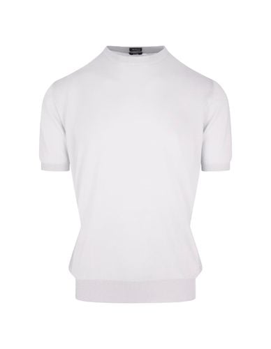 Kiton White Cotton Knit T-shirt - Kiton - Modalova