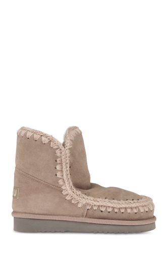 Eskimo 18 Low Heels Ankle Boots In Beige Suede - Mou - Modalova